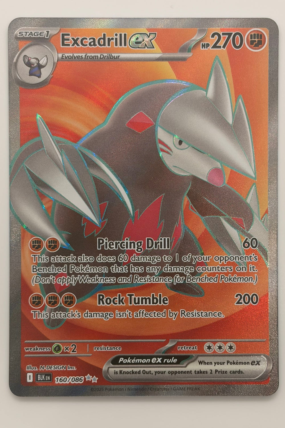 160/086 Excadrill ex - Ultra Rare