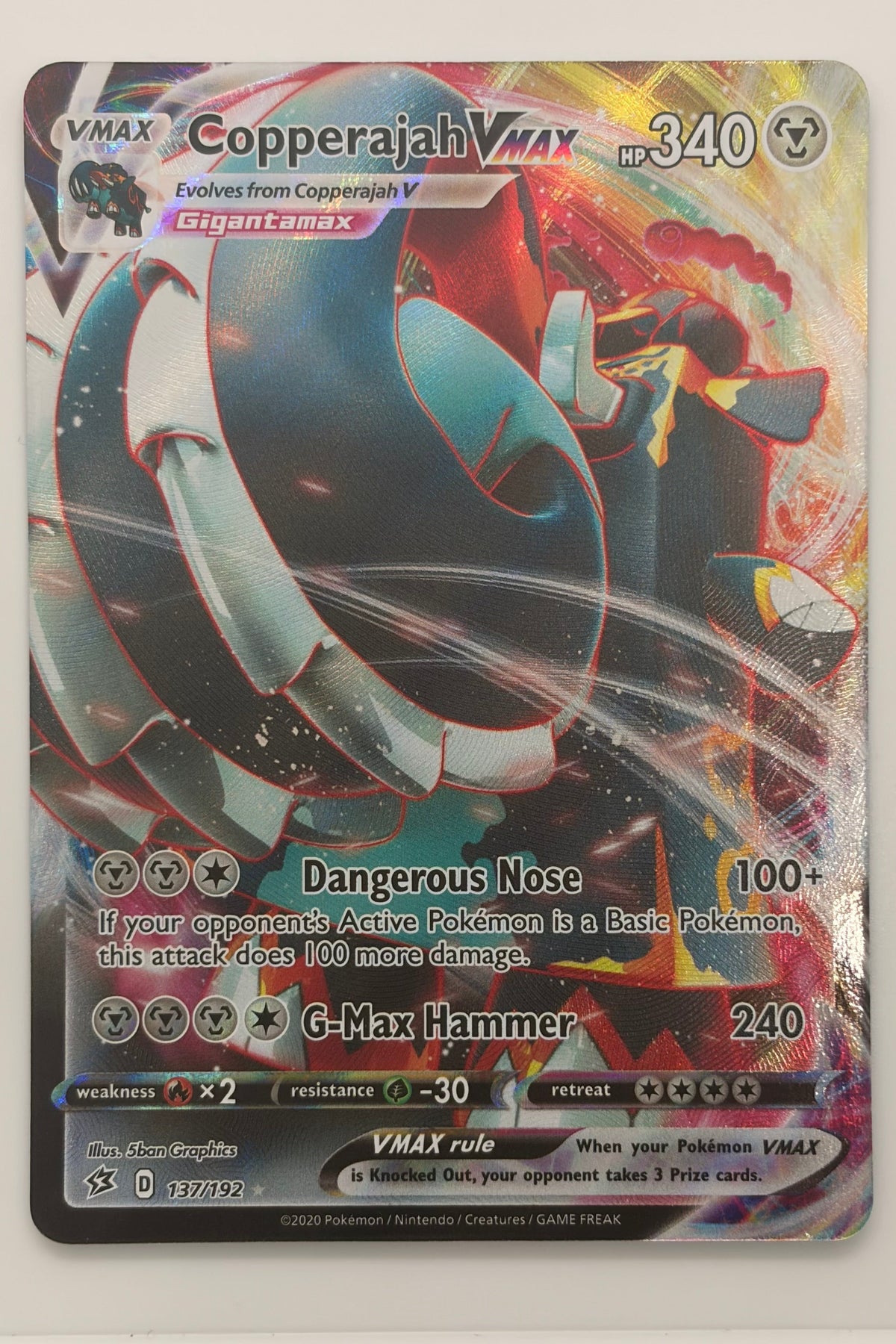 137 / 192 Copperajah VMAX - Ultra Rare