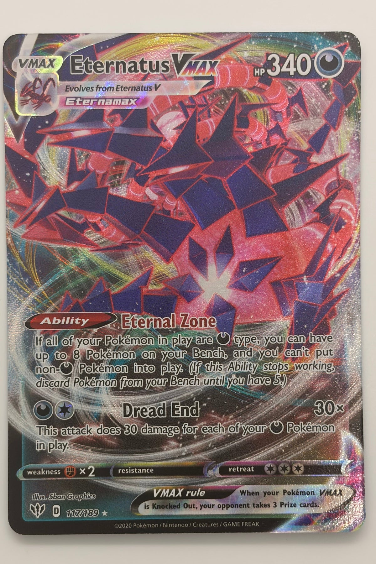 117/189 Eternatus VMAX - Rare Holo VMAX