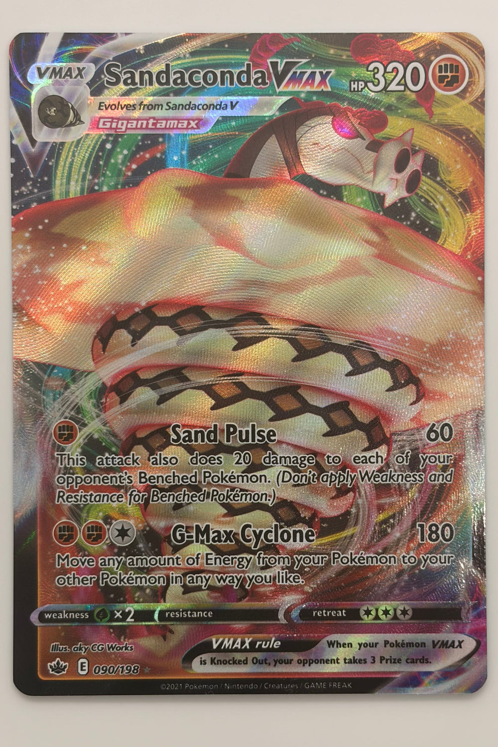 090/198 Sandaconda VMAX - Rare Holo VMAX