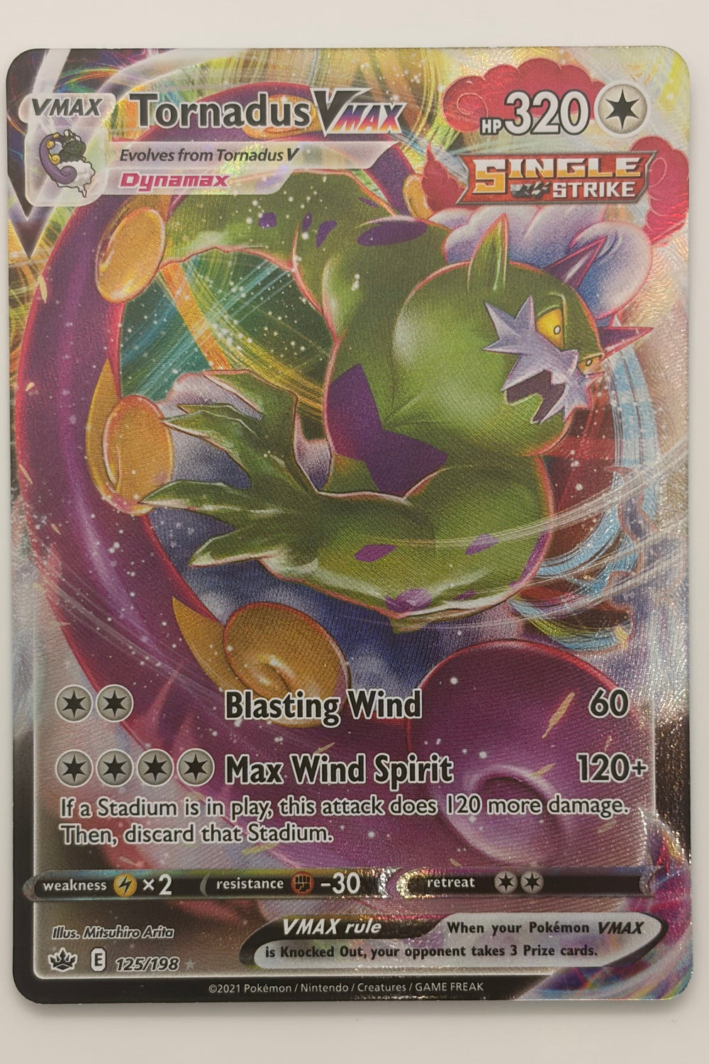 125/198 Tornadus VMAX - Rare Holo VMAX