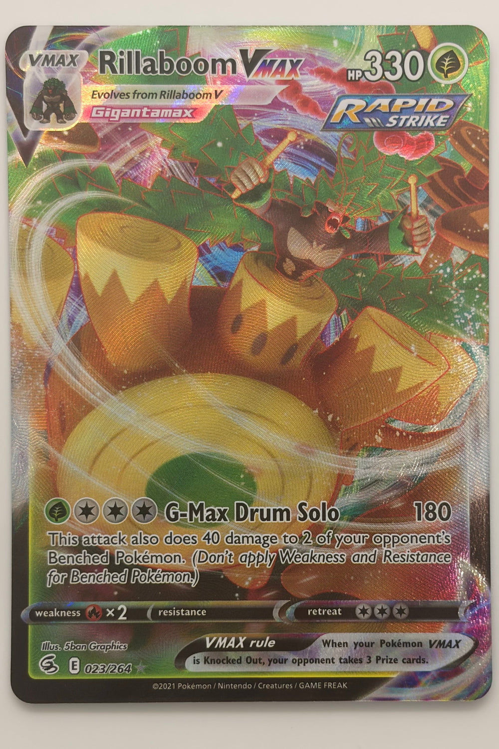 023/264 Rillaboom VMAX - Rare Holo VMAX