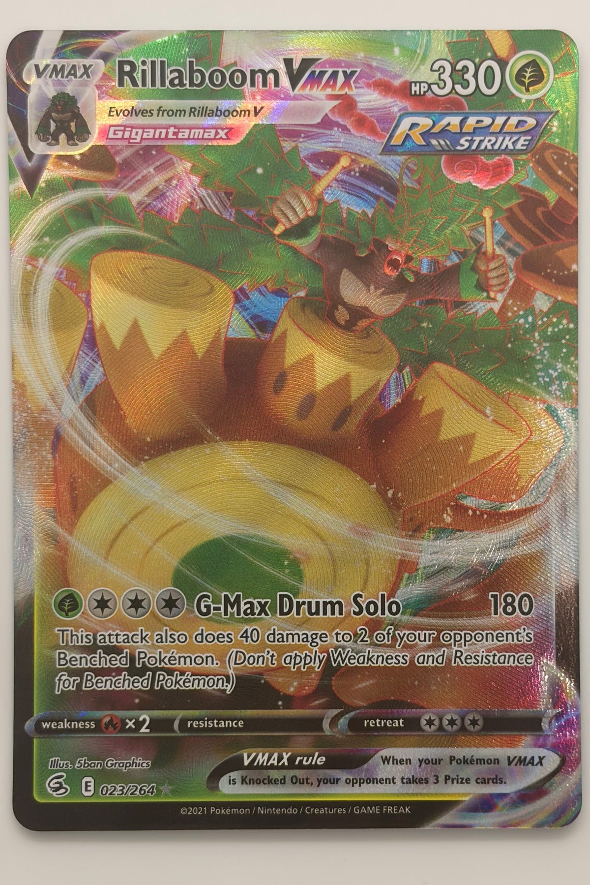 023/264 Rillaboom VMAX - Rare Holo VMAX