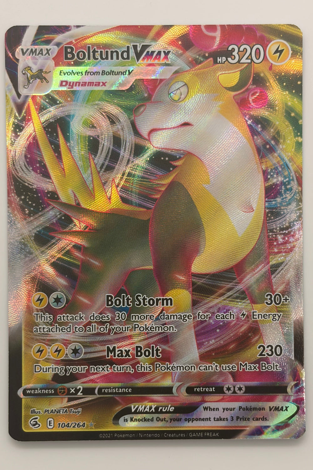104/264 Boltund VMAX - Rare Holo VMAX