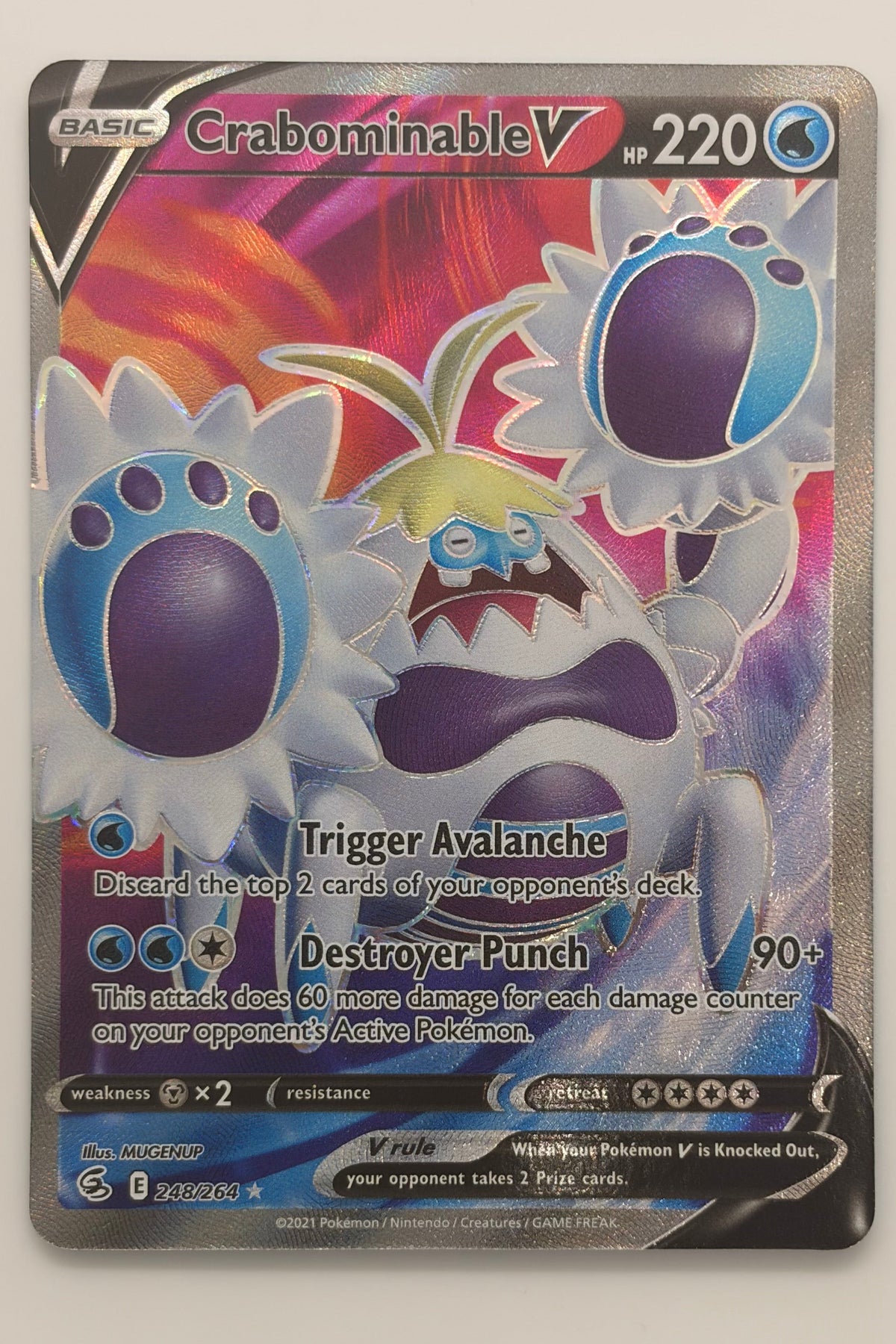 248/264 Crabominable V - Rare Ultra