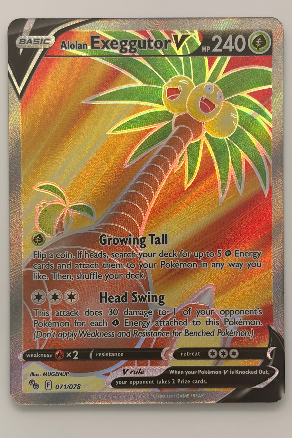 071/078 Alolan Exeggutor V - Rare Ultra