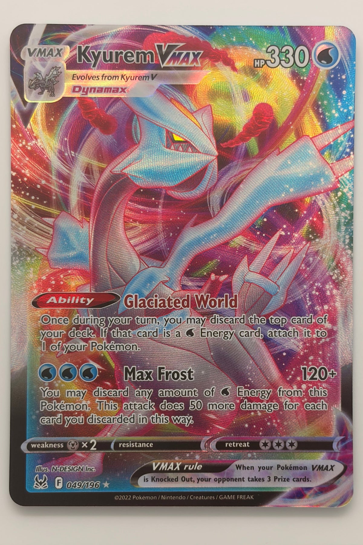 049/196 Kyurem VMAX - Holo Rare VMAX
