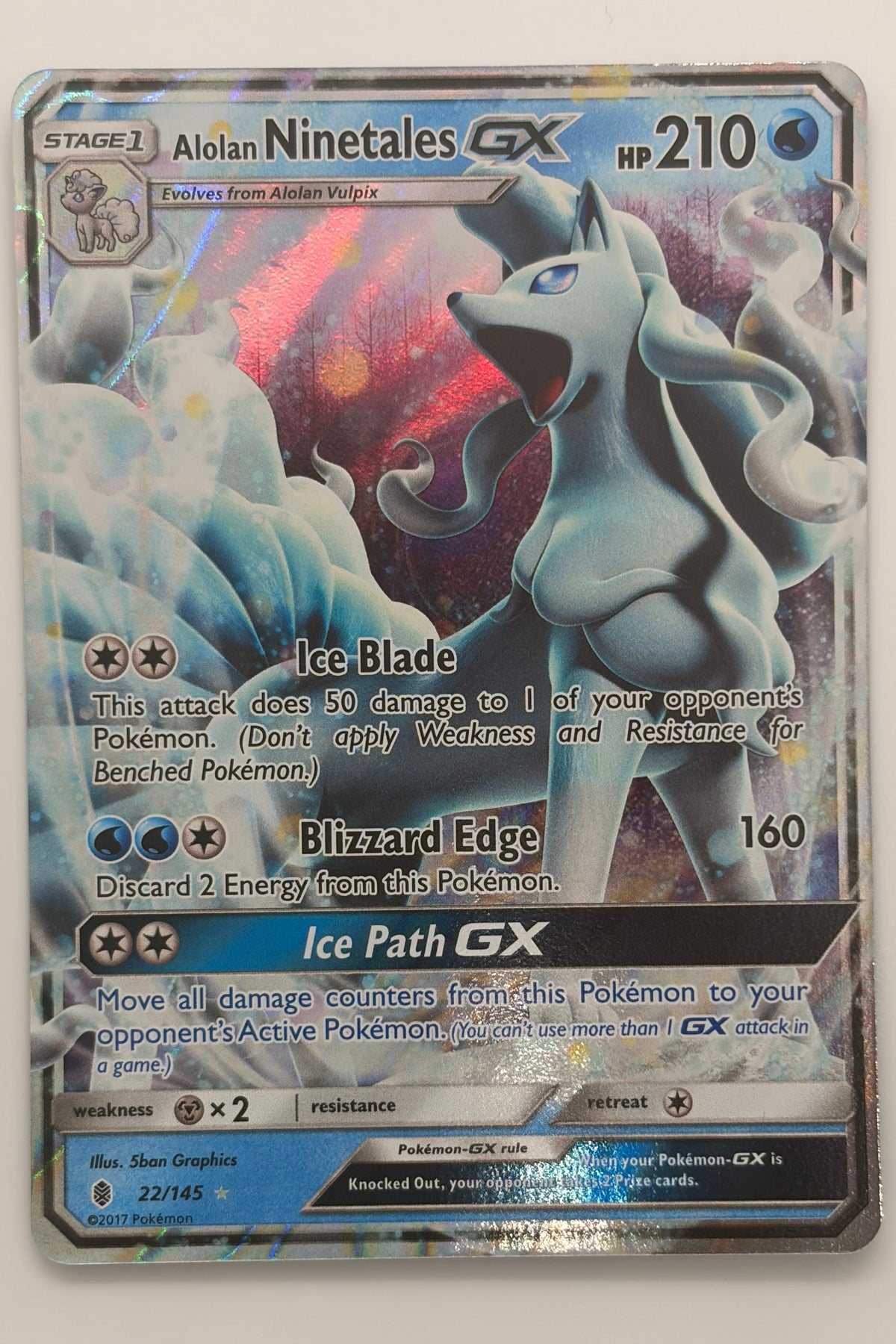 022/145 Alolan Ninetales GX - Ultra Rare