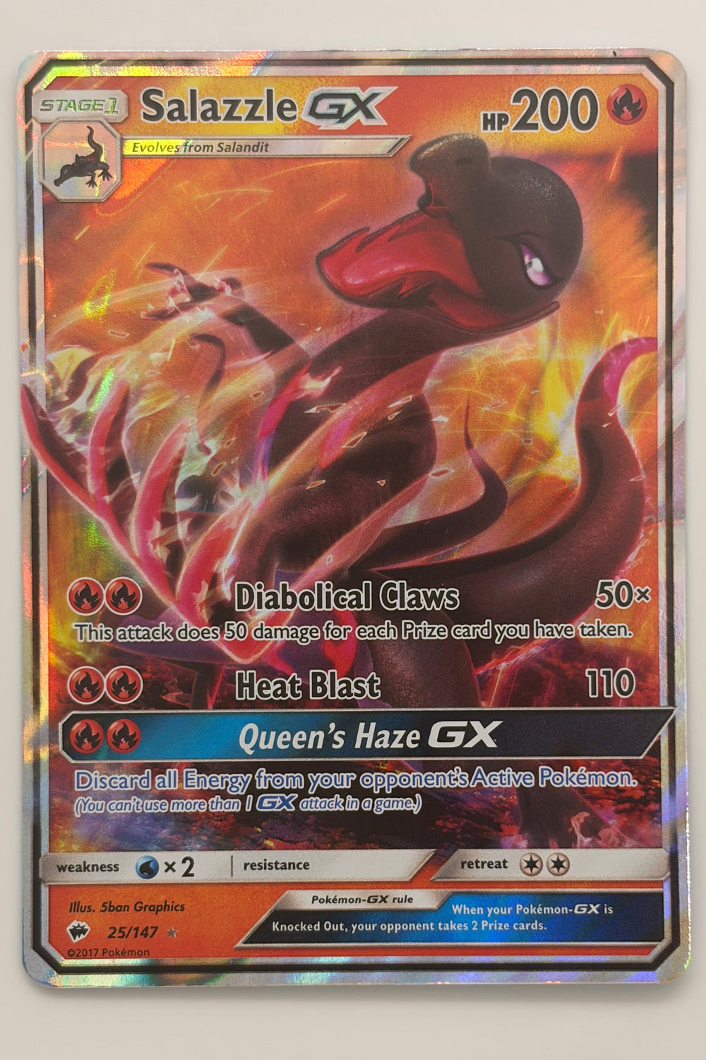 025/147 Salazzle GX - Ultra Rare LP