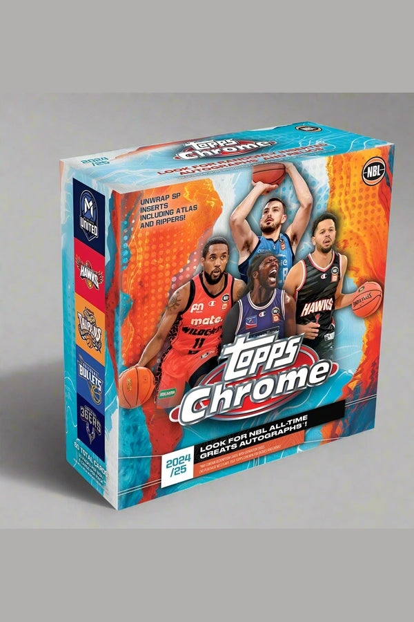 TOPPS Chrome NBL 2024/2025 Basketball Trading Cards - Mega Pack Box
