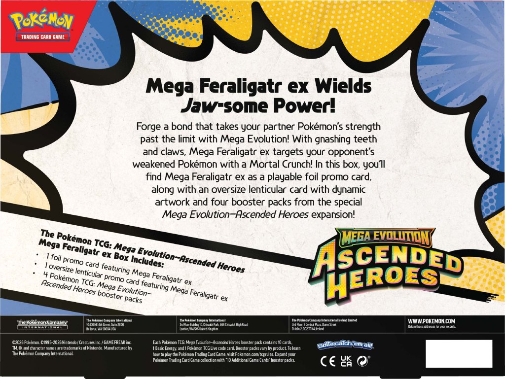 Pokemon - TCG - Ascended Heroes Mega Feraligatr ex Box