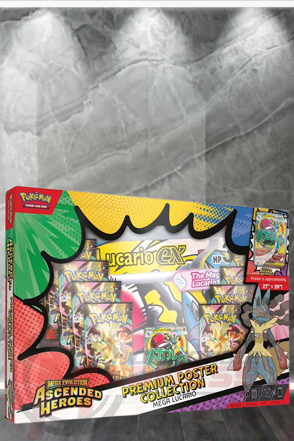 Pokemon - TCG - Ascended Heroes Premium Poster Collection—Mega Lucario ex
