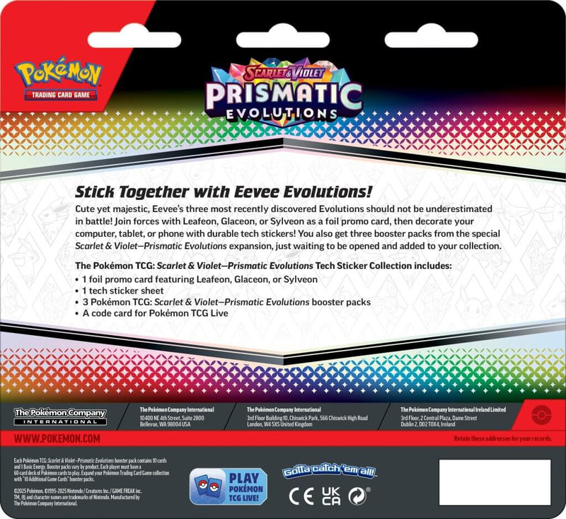 Pokemon - TCG - Prismatic Evolutions Tech Sticker Collection