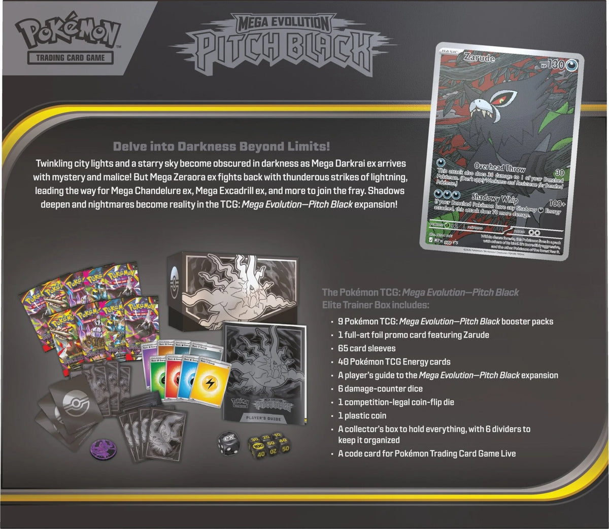 Pokemon - TCG - Pitch Black Elite Trainer Box
