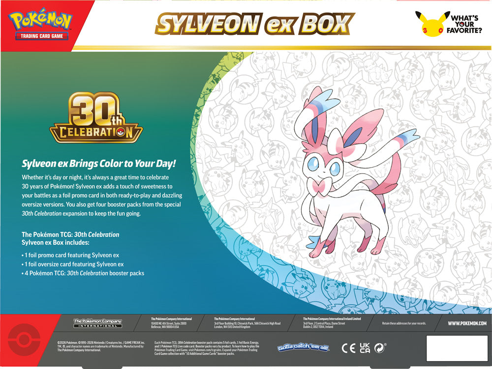 Pokemon - TCG - 30th Celebration Sylveon ex Box