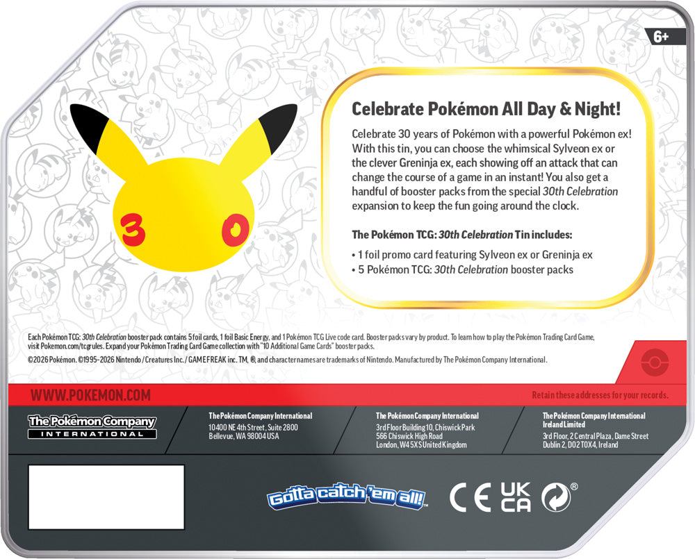 Pokemon - TCG - 30th Celebration Tin
