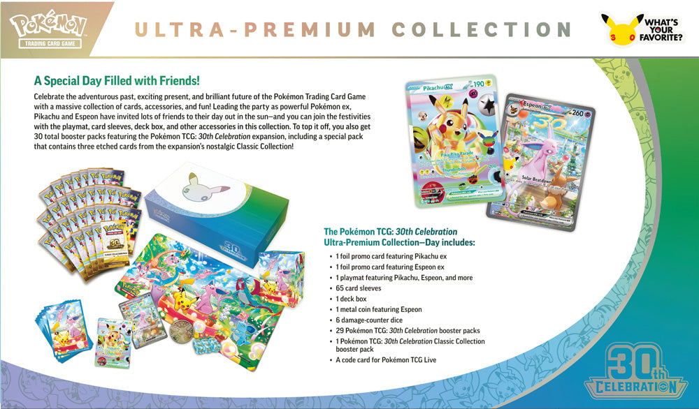 Pokemon - TCG - 30th Celebration Ultra Premium Collection - Day