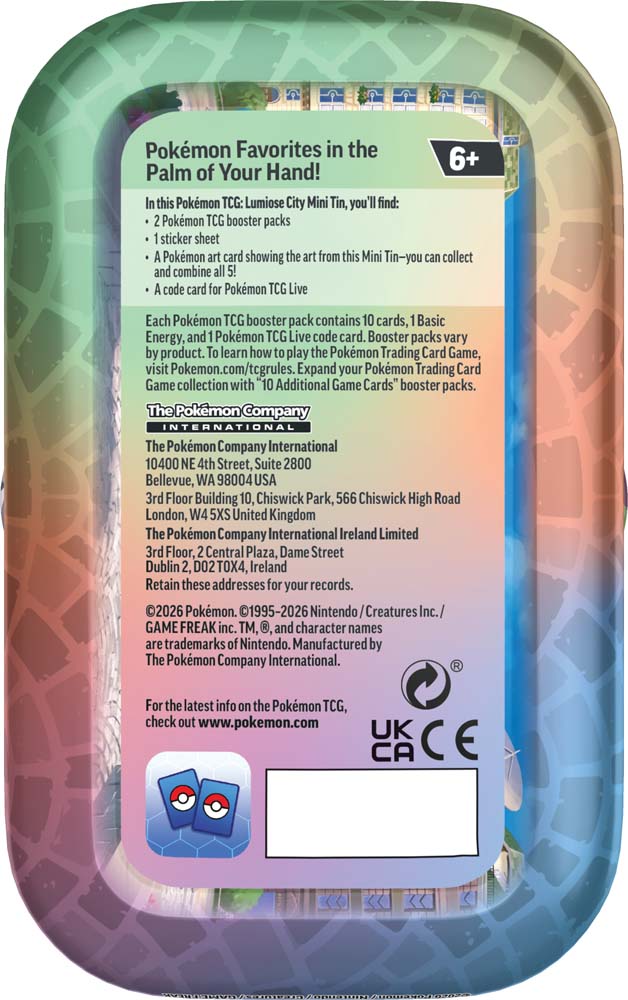 Pokemon - TCG - Lumiose City Mini Tin