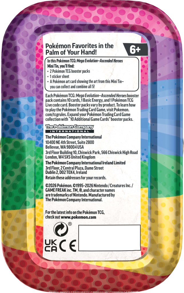Pokemon - TCG - Ascended Heroes Mini Tin