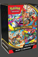 Pokémon Trading Card Game Mega Evolution booster bundle packaging.