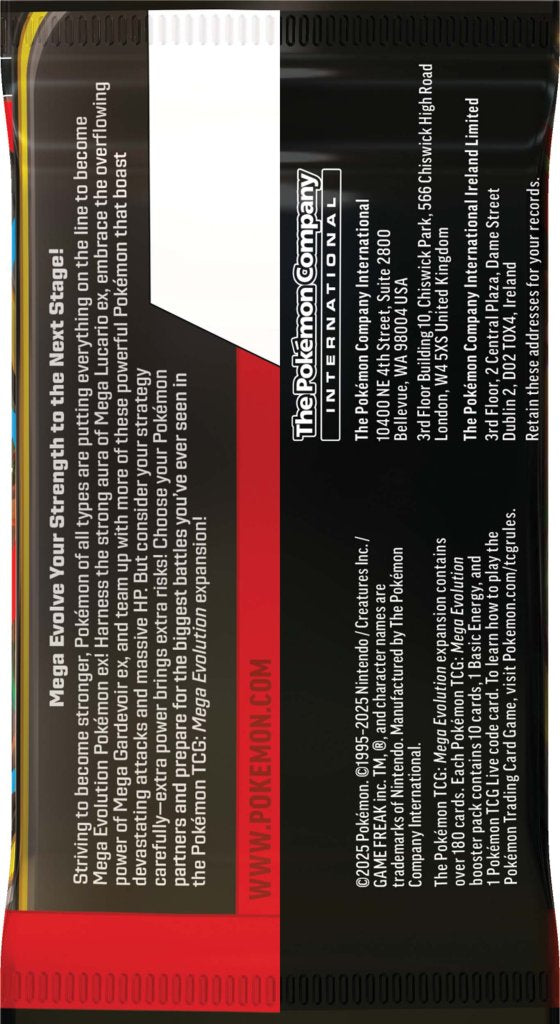 Pokemon - TCG - Mega Evolution Enhanced Booster Pack