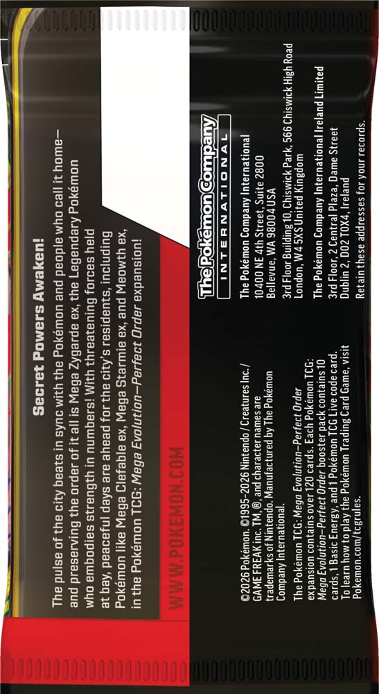 Pokemon - TCG - Perfect Order Booster Pack