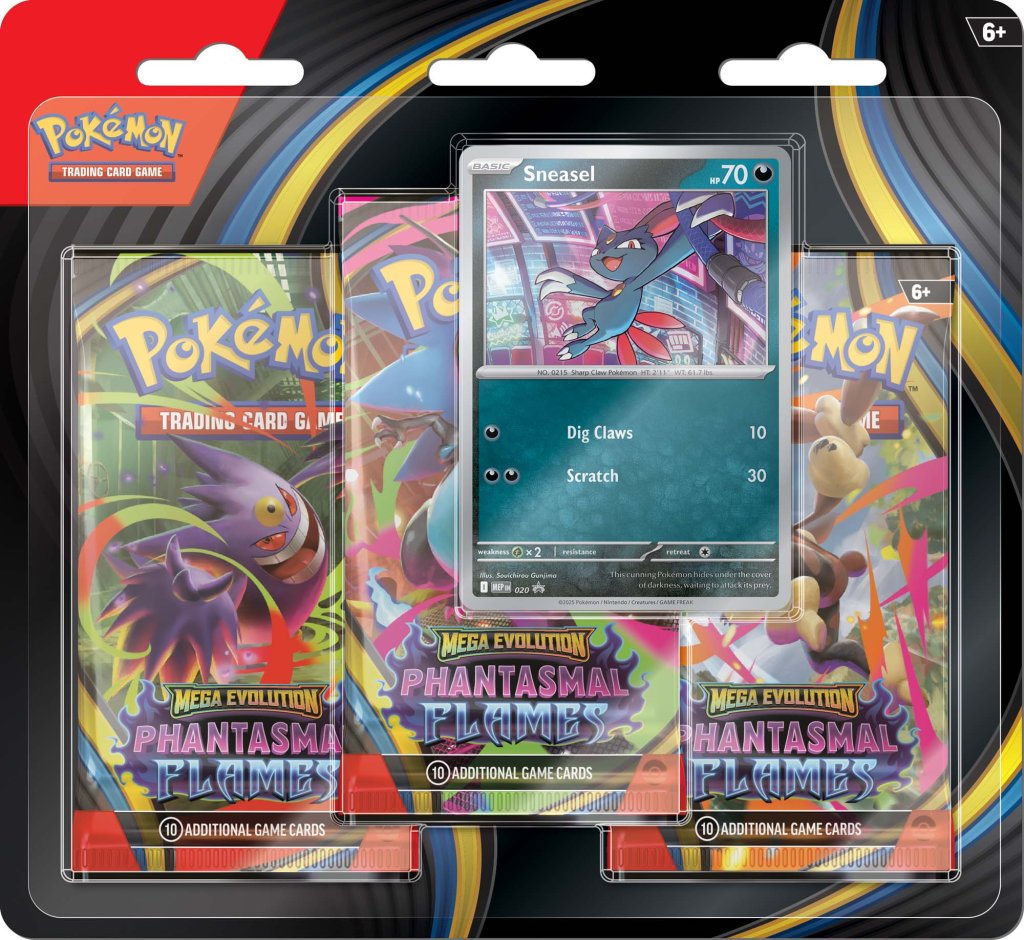 Pokemon - TCG - Phantasmal Flames Three Booster Blister
