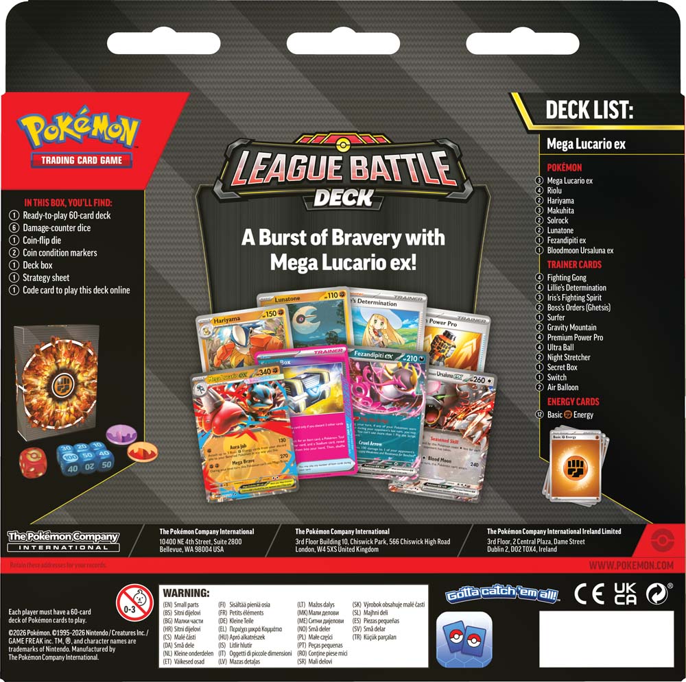 Pokemon - TCG - Mega Lucario ex League Battle Deck