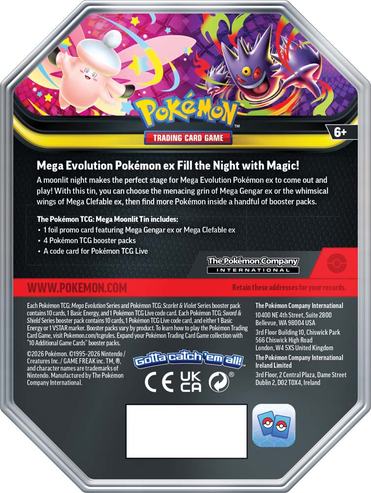 Pokemon - TCG - Mega Moonlight Tin