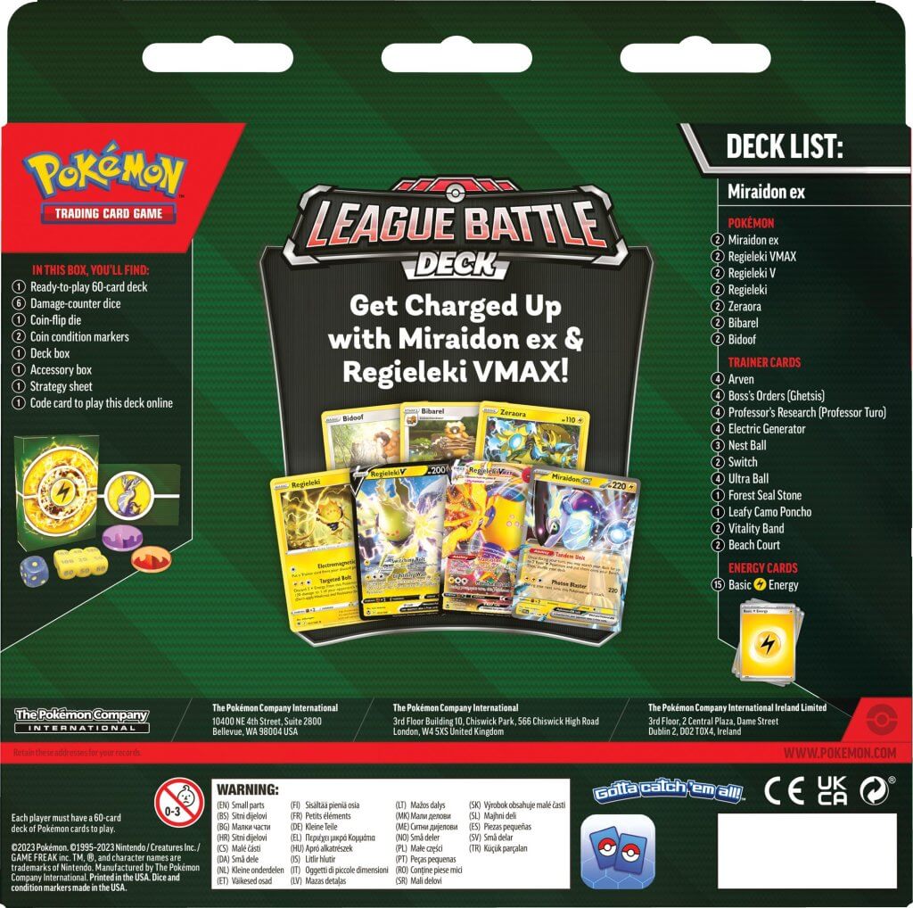 Pokemon - TCG - League Battle Deck: Miraidon ex