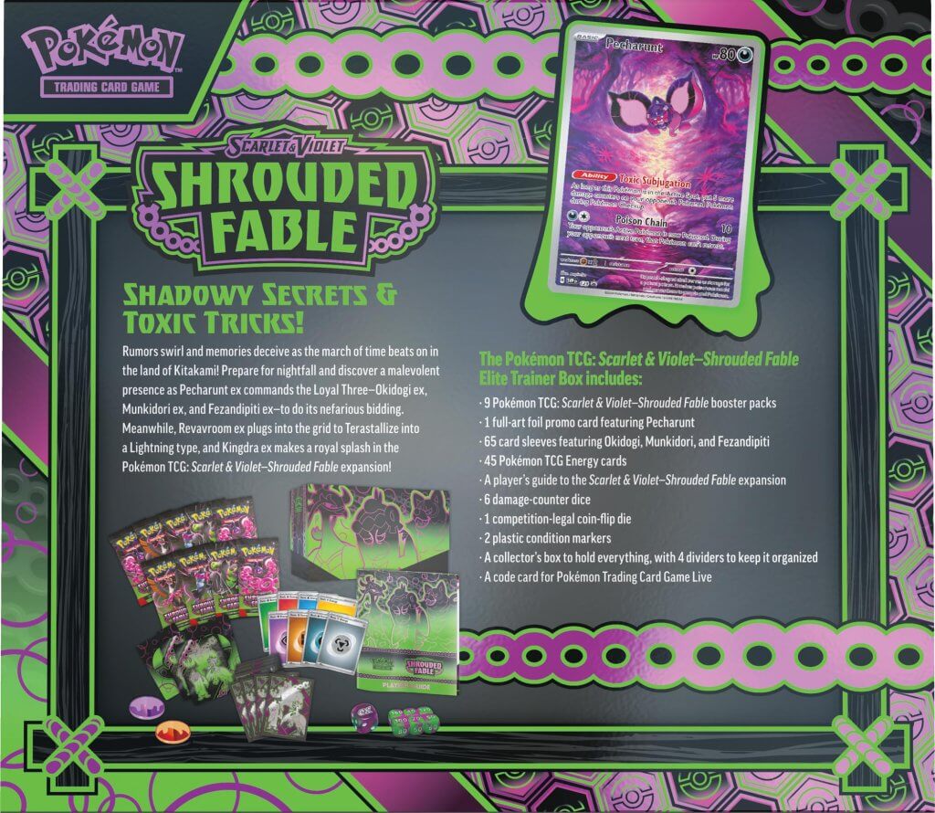 Pokemon - TCG - Shrouded Fable Elite Trainer Box Options Pokemon - TCG - Shrouded Fable Elite Trainer Box Options
