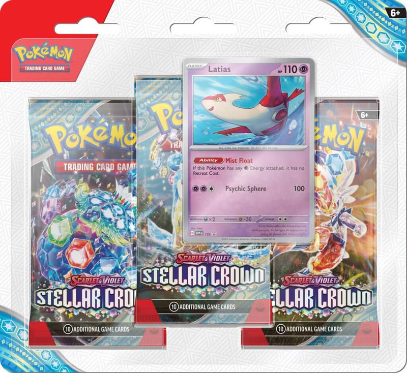 Pokemon - TCG - Stellar Crown Three Pack Booster Blister