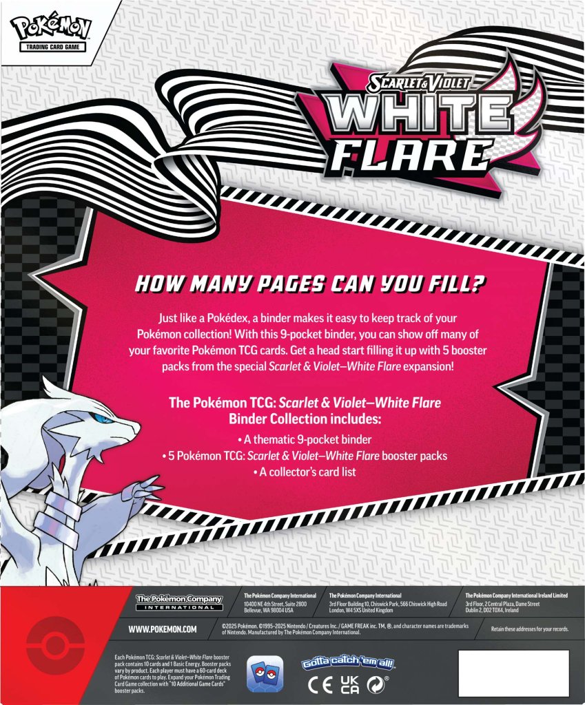 Pokemon - TCG - White Flare Binder Collection