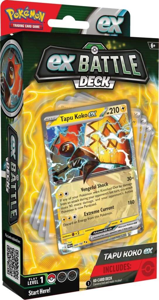 Pokemon - TCG - Tapu Koko ex / Iron Leaves ex Battle Deck