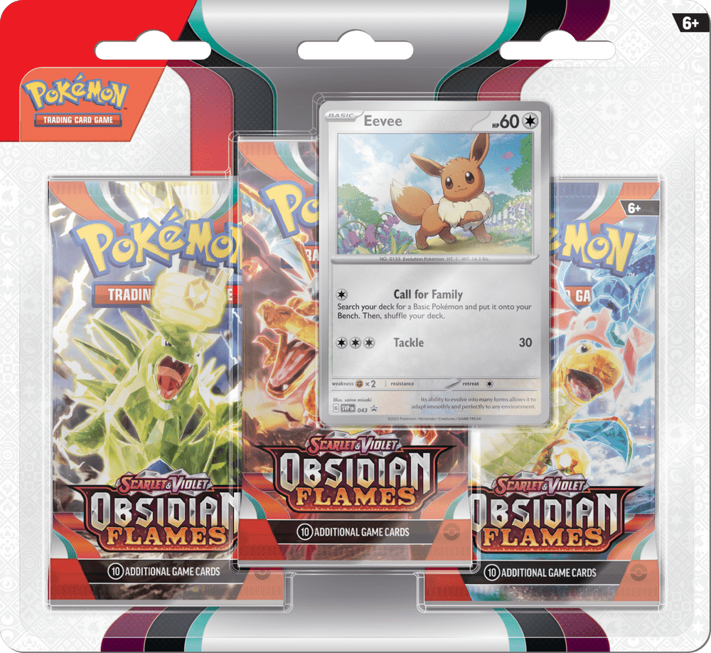 Pokemon - TCG - Obsidian Flames Three Pack Booster Blister - Collectible Madness