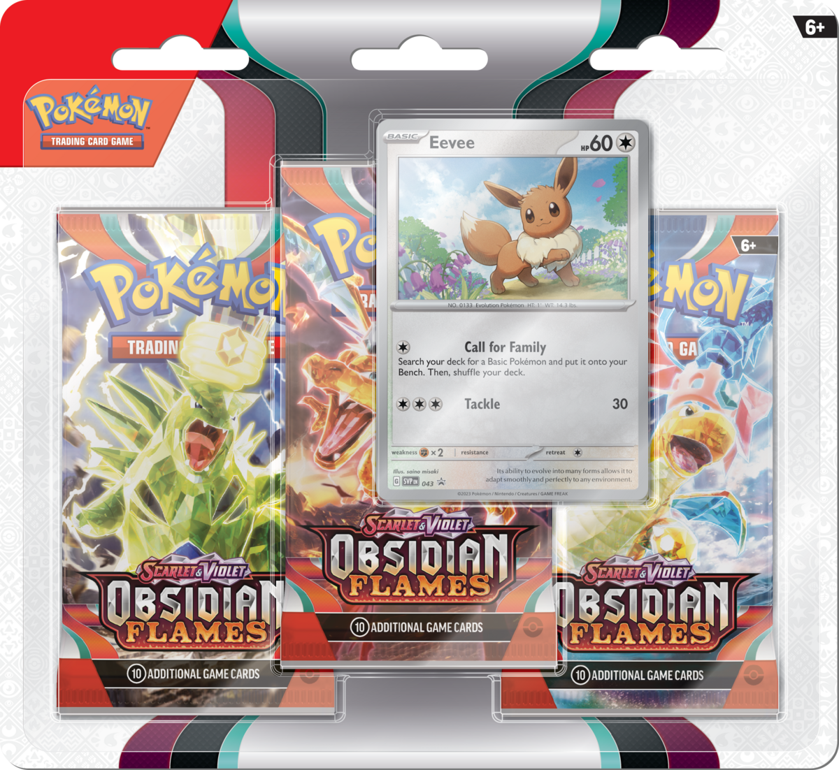 Pokemon - TCG - Obsidian Flames Three Pack Booster Blister - Collectible Madness