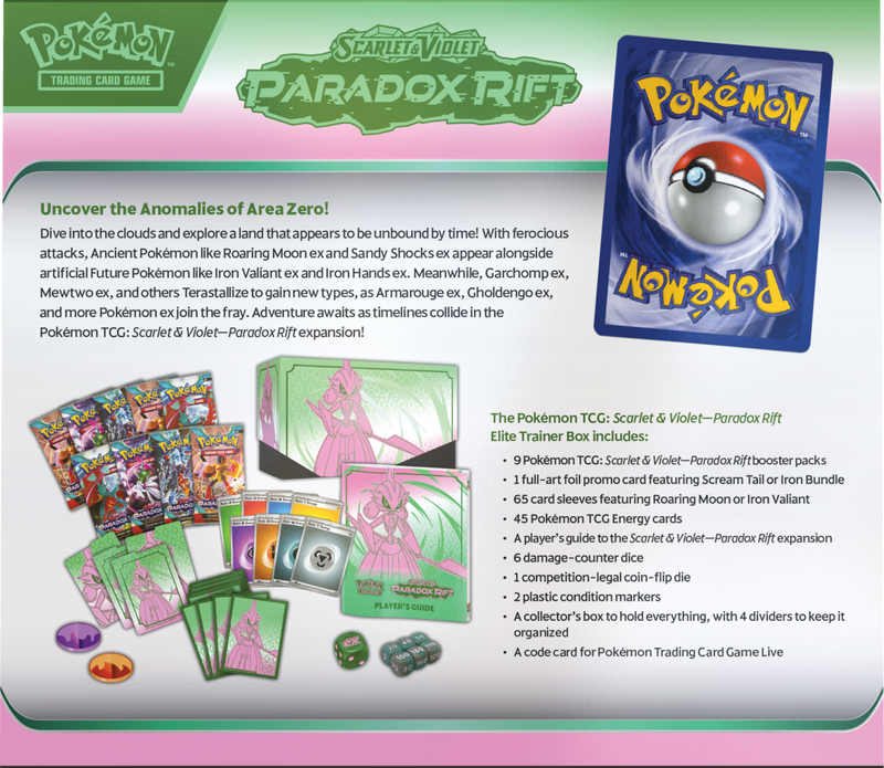 Pokemon - TCG - Paradox Rift Elite Trainer Box Options - Collectible Madness