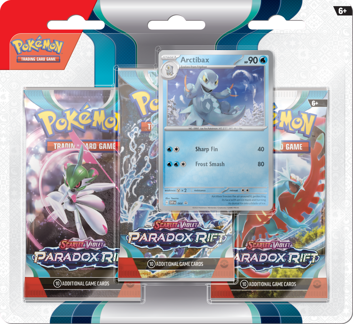 Pokemon - TCG - Paradox Rift Three Pack Booster Blister - Collectible Madness