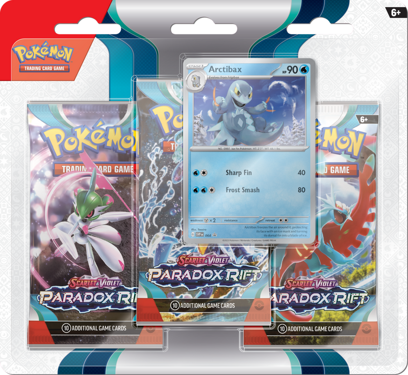Pokemon - TCG - Paradox Rift Three Pack Booster Blister - Collectible Madness