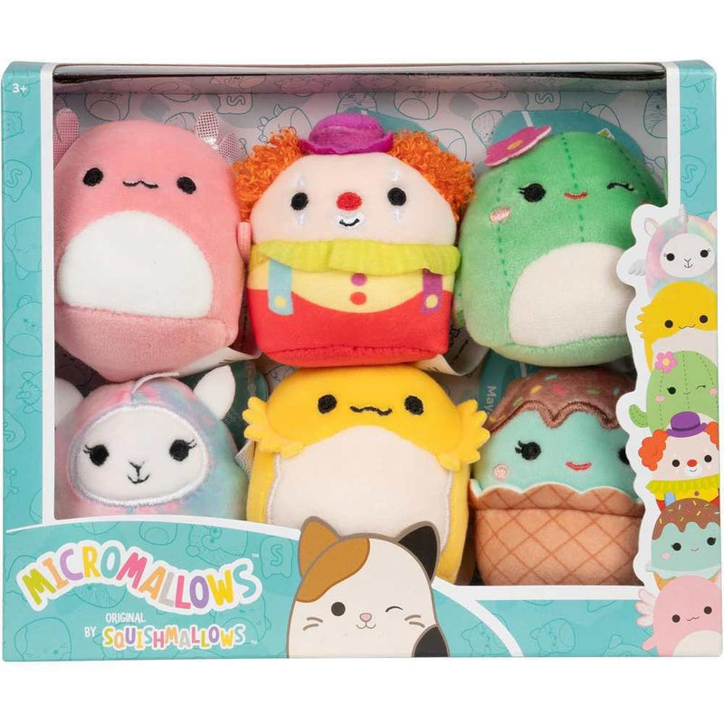 SQUISHMALLOWS - 2.5" Micromallows Plush 6 Pack Assorted