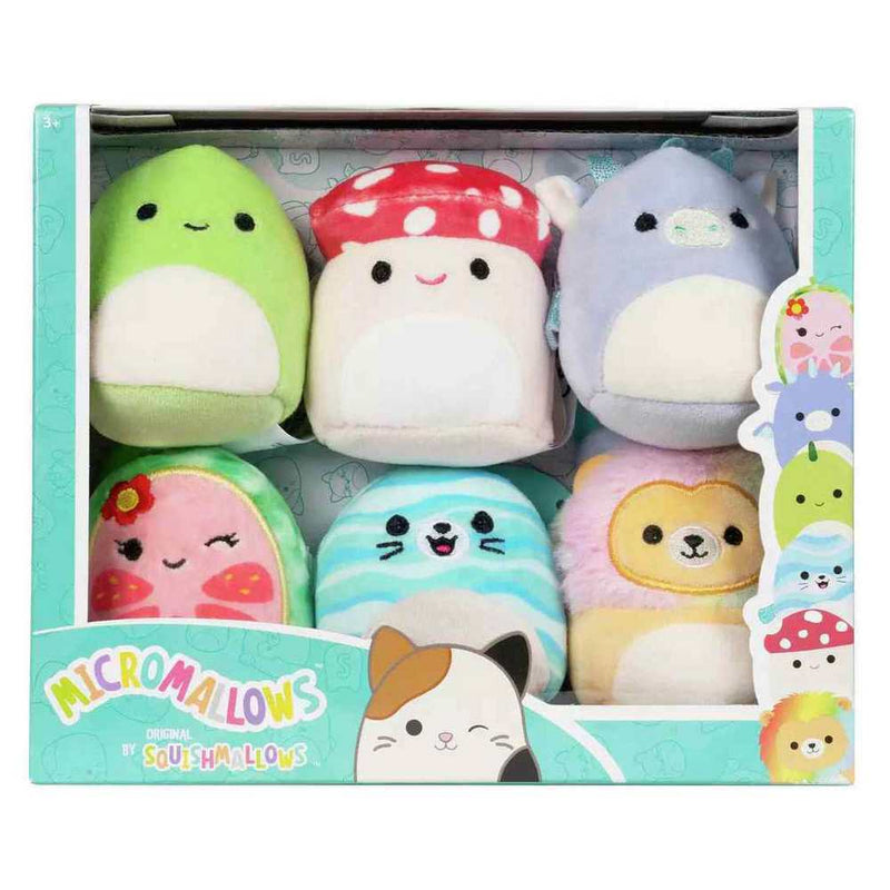 SQUISHMALLOWS - 2.5" Micromallows Plush 6 Pack Assorted