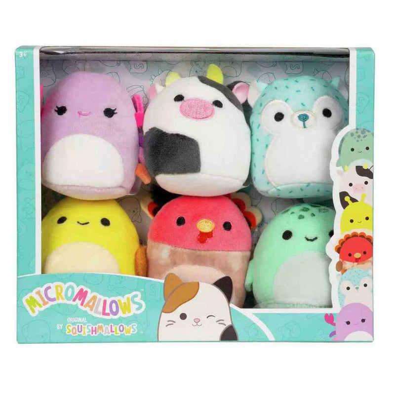 SQUISHMALLOWS - 2.5" Micromallows Plush 6 Pack Assorted