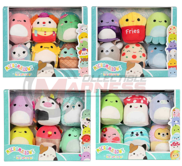 SQUISHMALLOWS - 2.5" Micromallows Plush 6 Pack Assorted