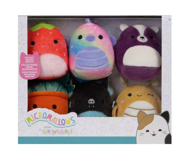 SQUISHMALLOWS - 2.5" Micromallows 6 Pack Plush