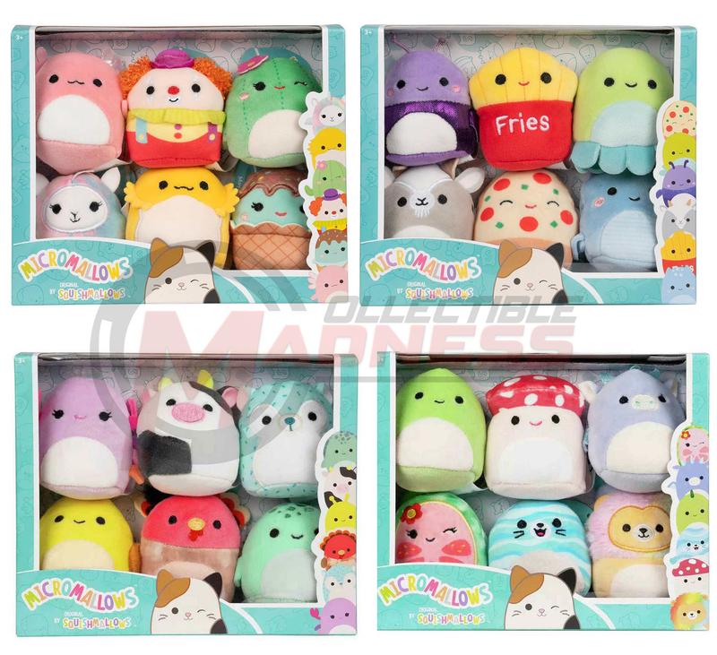 SQUISHMALLOWS - 2.5" Micromallows Plush 6 Pack Assorted