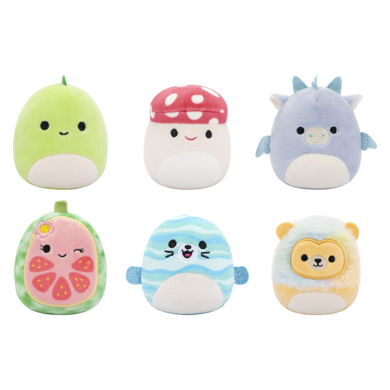 SQUISHMALLOWS - 2.5" Micromallows Plush 6 Pack Assorted