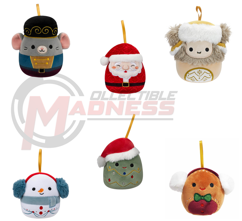 SQUISHMALLOWS 4" Nick - Santa Ornament Plush Assortment