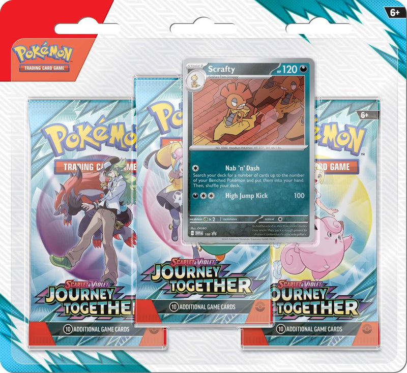 Pokemon - TCG - Journey Together Three Pack Booster Blister