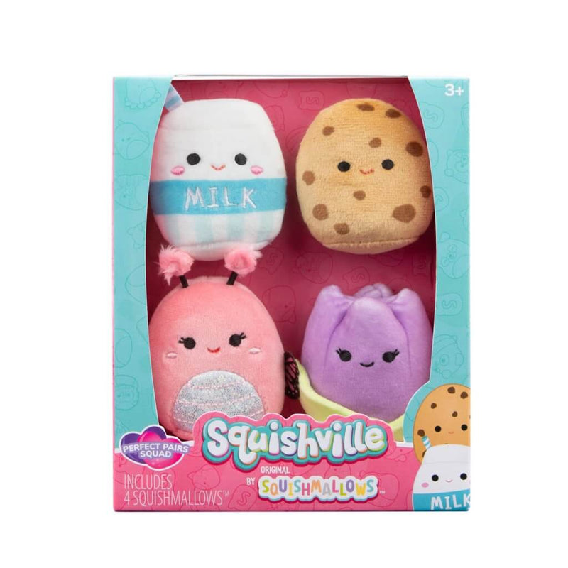 SQUISHMALLOWS SQUISHVILLE - Mini Plush (Squishville Mini Squishmallow 4 Pack)(Asst) - Collectible Madness