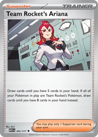 202/217 Team Rocket's Ariana - Uncommon